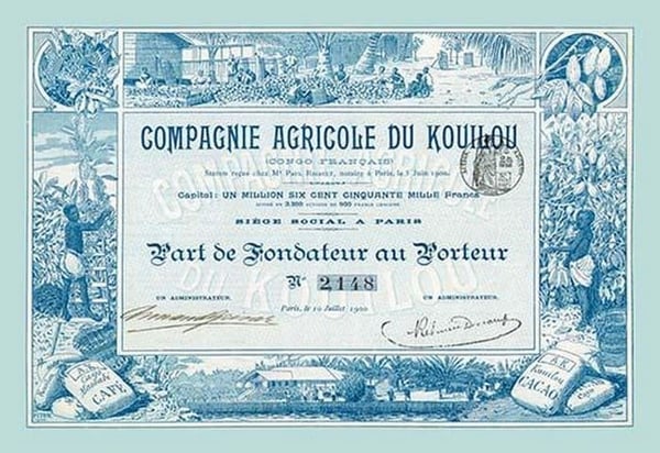 Compagnie Agricole du Kouilou - Art Print