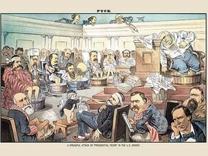 Puck Magazine: A Dreadful Attack by Frederick Burr Opper - Art Print