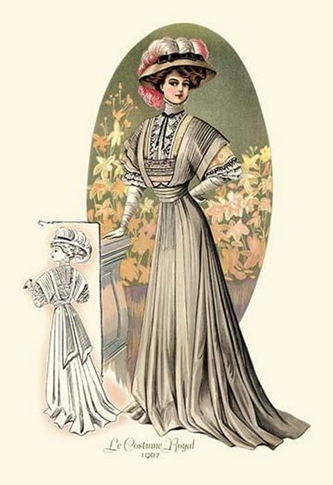 Le Costume Royal: Lady in Green - Art Print