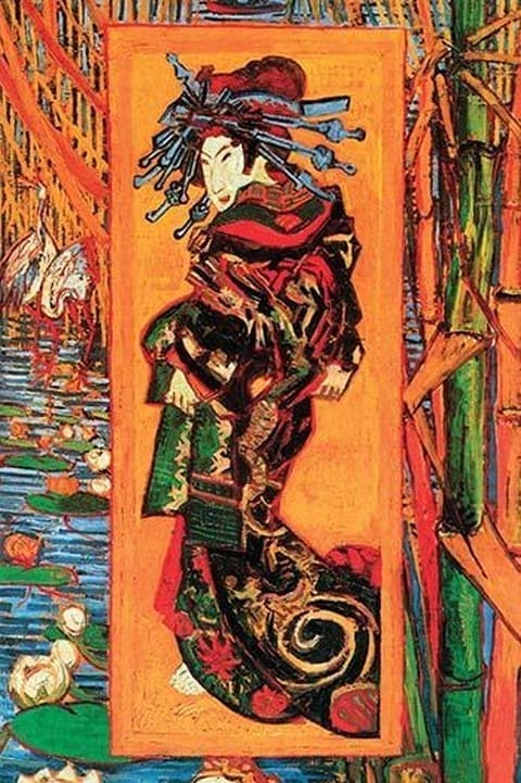Japanaiserie: Oiran by Vincent van Gogh - Art Print