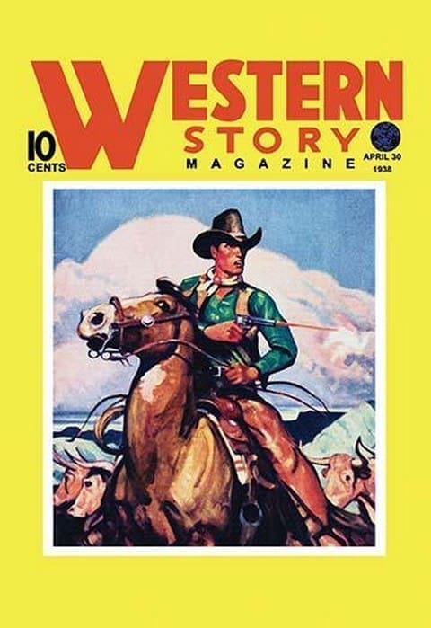 Western Story Magazine: The Cowboy's Hand - Art Print