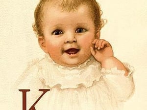 Baby Face K by Ida Waugh - Art Print