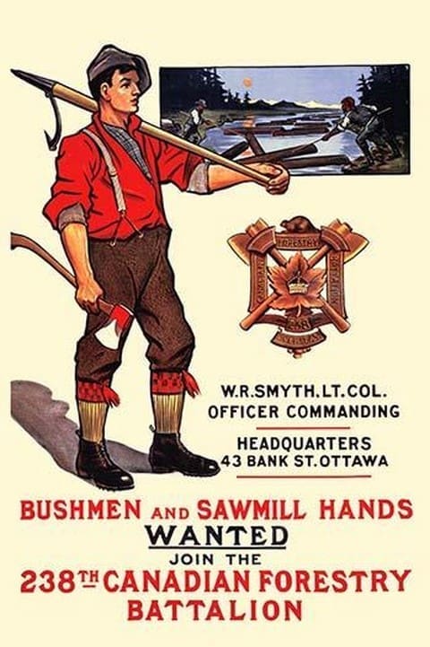 Bushmen and sawmill hands Wanted by The Mortimer Company - Art Print