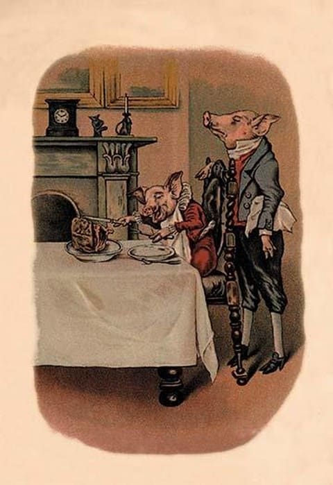 Dinner Pig - Art Print