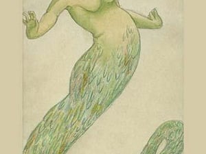 Mermaid by Hannes Bok - Art Print