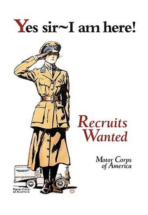 Recruits Wanted: Motor Corps of America by Edward Penfield - Art Print