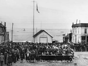Opening Day Alaska Life Saving Station - Art Print