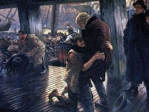 The Prodigal Son in Modern Life - The Return by James Tissot - Art Print