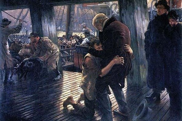The Prodigal Son in Modern Life - The Return by James Tissot - Art Print