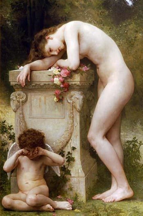 Elegy by William Bouguereau - Art Print