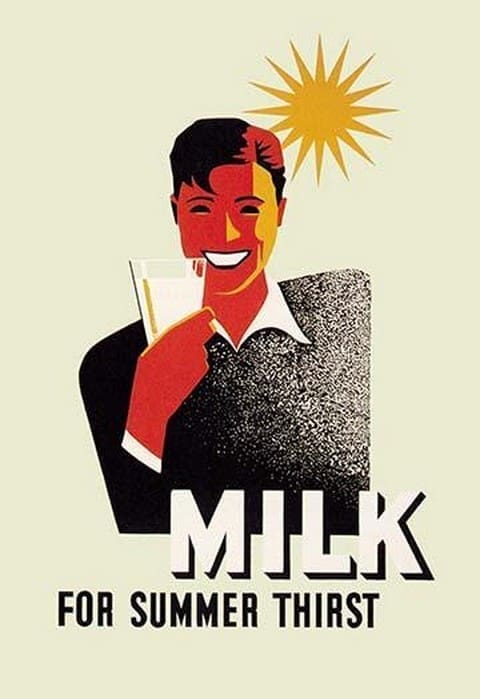 Milk for Summer Thirst by WPA - Art Print