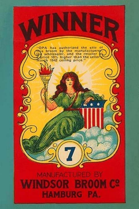 Winner Broom Label - Art Print