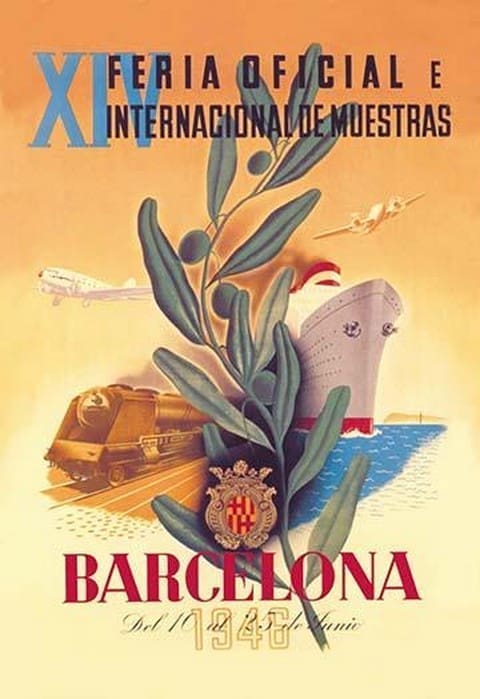 XIV Official International Model Fair in Barcelona by Martinez Bigorda - Art Print