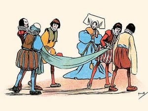 The Princess Slept Peacefully by John Hassall - Art Print