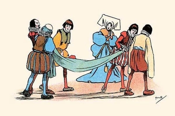 The Princess Slept Peacefully by John Hassall - Art Print