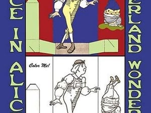 Alice in Wonderland: Young Man and Father William - Color Me! by John Tenniel - Art Print