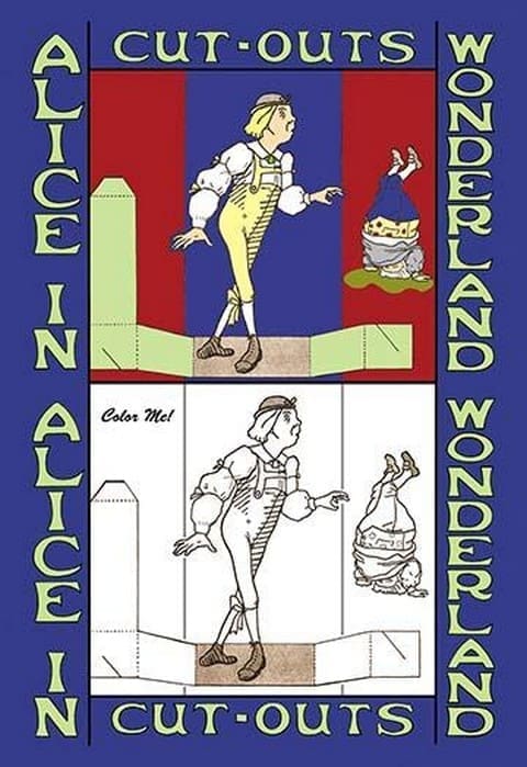 Alice in Wonderland: Young Man and Father William - Color Me! by John Tenniel - Art Print