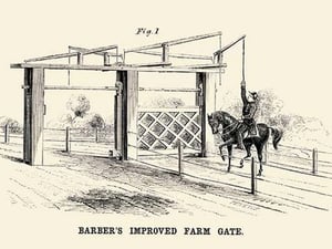 Barber's Improved Farm Gate - Art Print