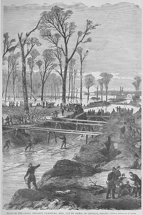 20' Rodman Gun Mammoth Cannon by Frank Leslie - Art Print