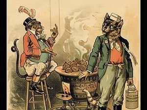 Judge Magazine: No Cat's Paw by Bernhard Gillam - Art Print