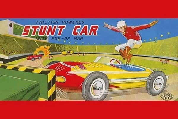 Friction Powered Stunt Car - Art Print