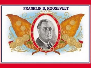 Franklin D. Roosevelt Cigars - Art Print