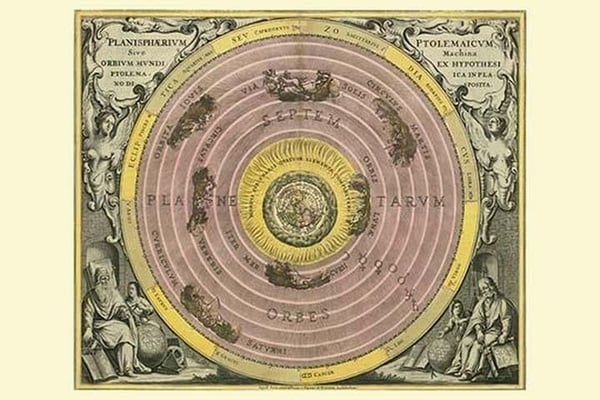 Planisphaerium Ptolemaicum by Andreas Cellarius - Art Print
