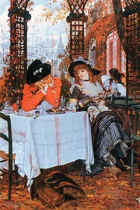 Breakfast by James Tissot - Art Print