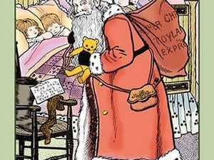 A Visit from Santa Claus by Rosa C. Petherick - Art Print