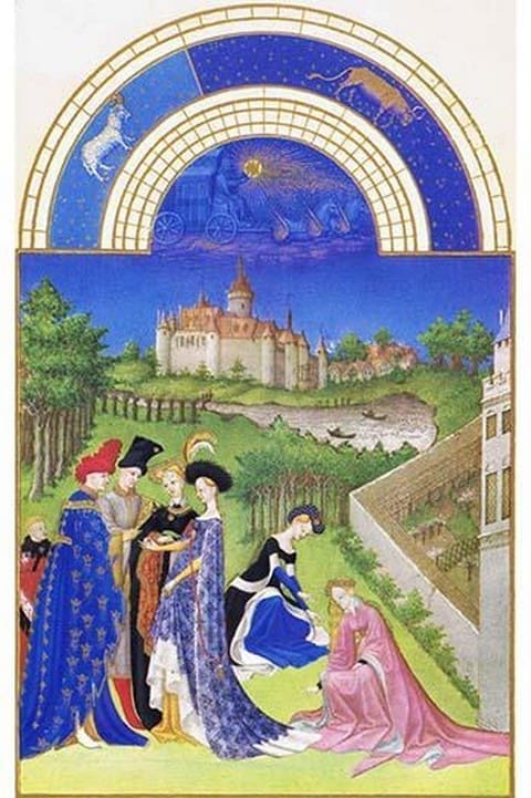 Le Tres Riches Heures du Duc de Berry - April by Paul