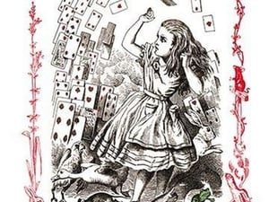Alice in Wonderland: You're Nothing but a Pack of Cards! by John Tenniel - Art Print