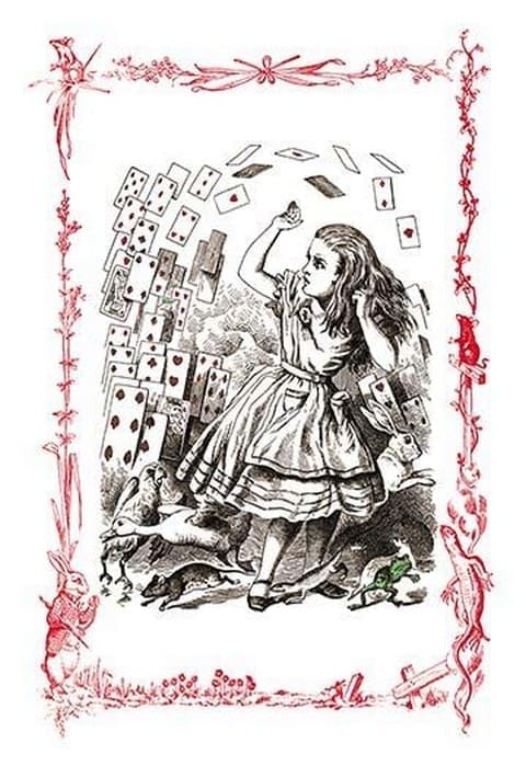 Alice in Wonderland: You're Nothing but a Pack of Cards! by John Tenniel - Art Print