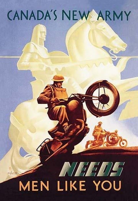 Canada's New Army: Men Like You by Eric Aldwinkle - Art Print