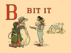 B Bit It by Kate Greenaway - Art Print