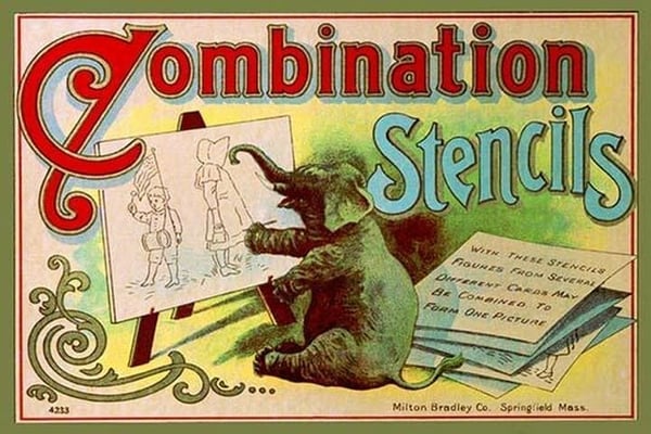 Combination Stencils - Art Print