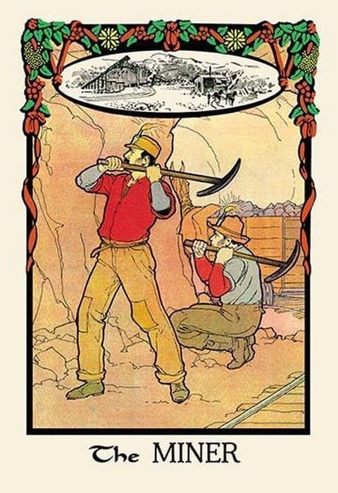 The Miner by H.O. Kennedy - Art Print