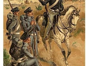 Cavalry Sergeant - 1841 - 1851 - Frontier Infantry & Artillery By Henry Alexander Ogden - Art Print