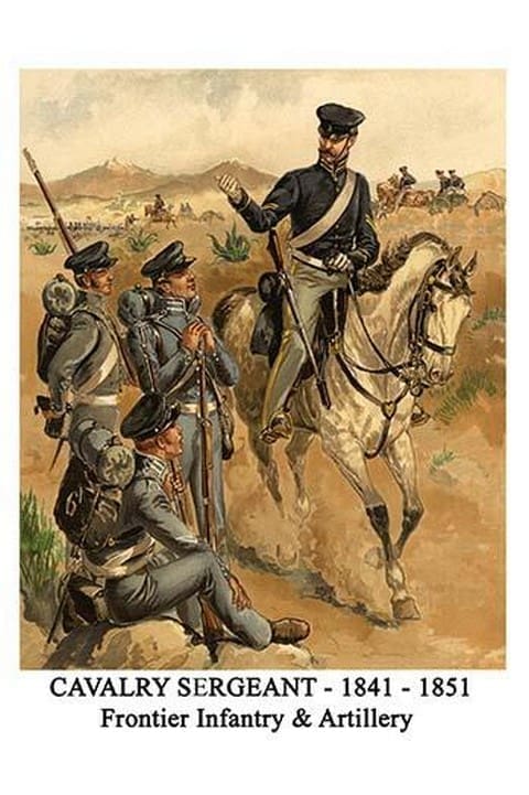 Cavalry Sergeant - 1841 - 1851 - Frontier Infantry & Artillery By Henry Alexander Ogden - Art Print