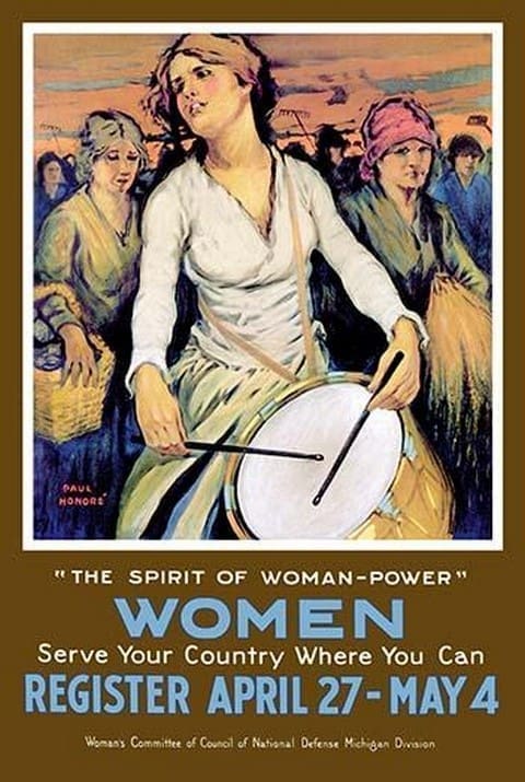 The Spirit of Woman-Power by Honore - Art Print