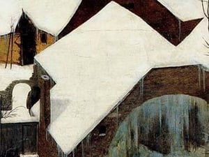 Hunters in the Snow - Detail - by Pieter the Elder Brueghel #4 - Art Print