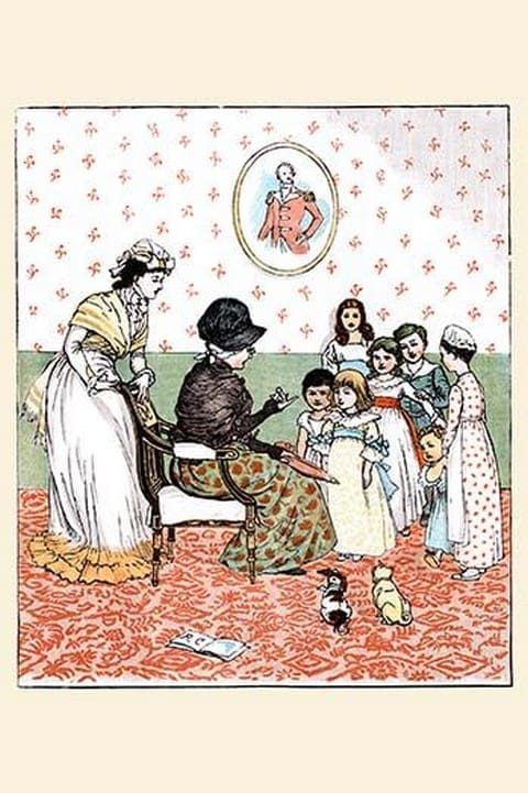 Sing a Song of Sixpence; Poem related to children by a elderly woman by Randolph Caldecott - Art Print