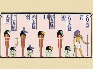 The Four Genii of Hades by John Gardner Wilkinson - Art Print
