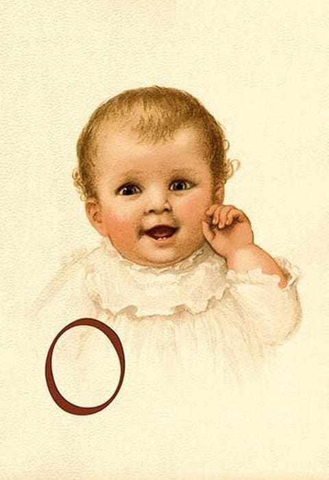 Baby Face O by Ida Waugh - Art Print