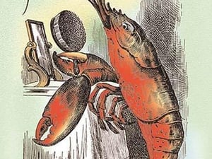 Through the Looking Glass: The Lobster Quadrille by John Tenniel - Art Print