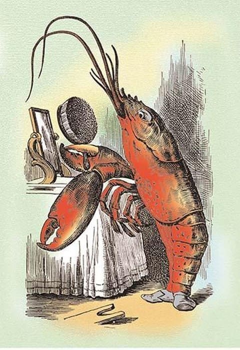 Through the Looking Glass: The Lobster Quadrille by John Tenniel - Art Print