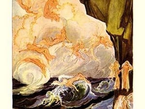The Cloud Fairies by John R. Neill - Art Print
