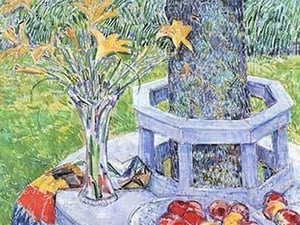 Mrs. Hassam's Garden by Frederick Childe Hassam - Art Print