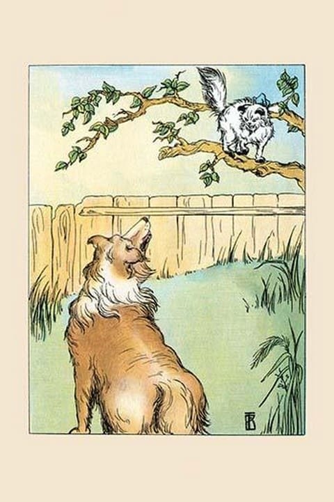 Cat in the Tree by Frances Beem - Art Print
