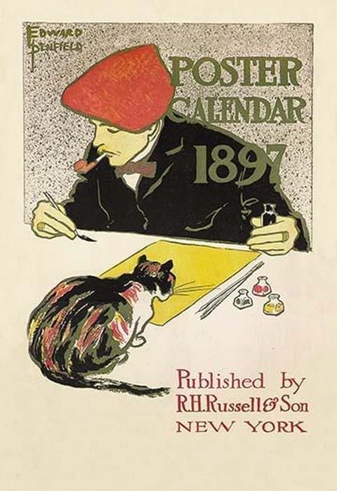 Poster Calendar 1897 by Edward Penfield - Art Print