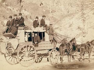 The Deadwood Coach by John C.H. Grabill - Art Print